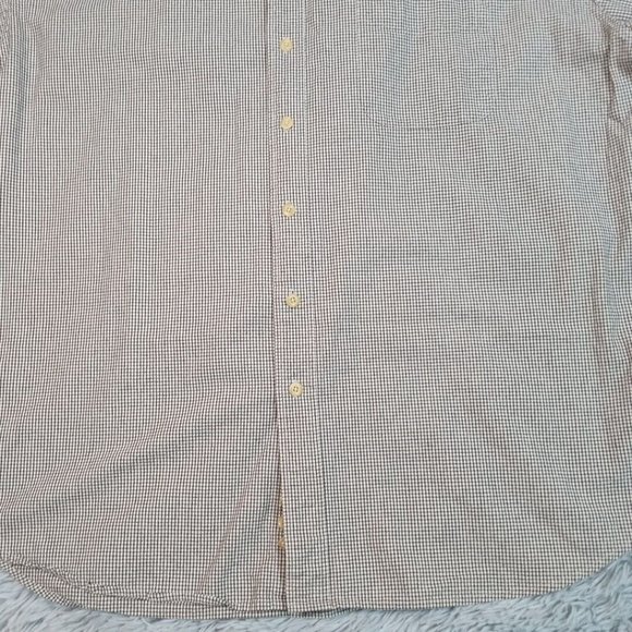 Eddie Bauer Mens Shirt Biege Tall XXL Pocket Button Up Preppy Career 2XL - Picture 3 of 12